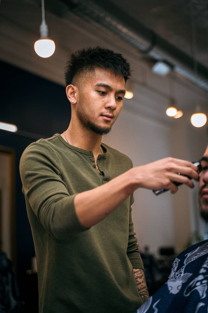 Psalm Arnuco with clippers in hand